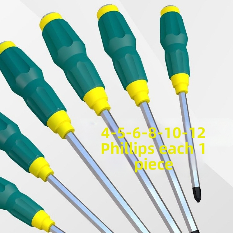 Magnetická Phillips skrutkovač z Cr-V ocele s plastovou rukoväťou, hmotnosť 0,24 kg