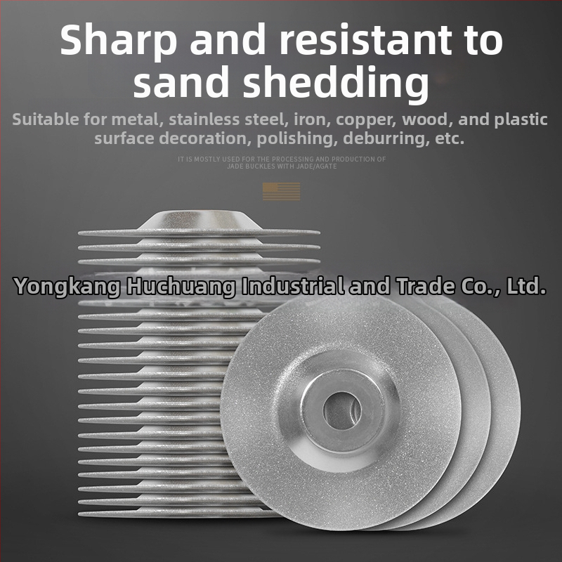 Diamantový brúsny disk, zrnitost 400–1000, maximálna rýchlosť 20000 ot./min, vhodný na brúsenie a leštenie kovov a nefritu.