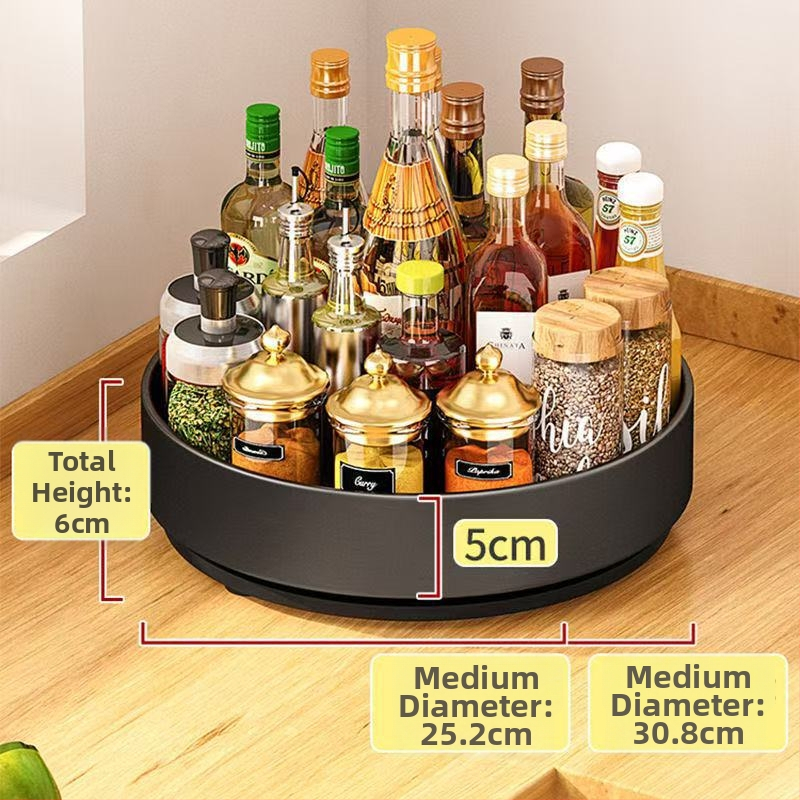 Otočný stojan na korenie z nerezovej ocele na kuchynský pult