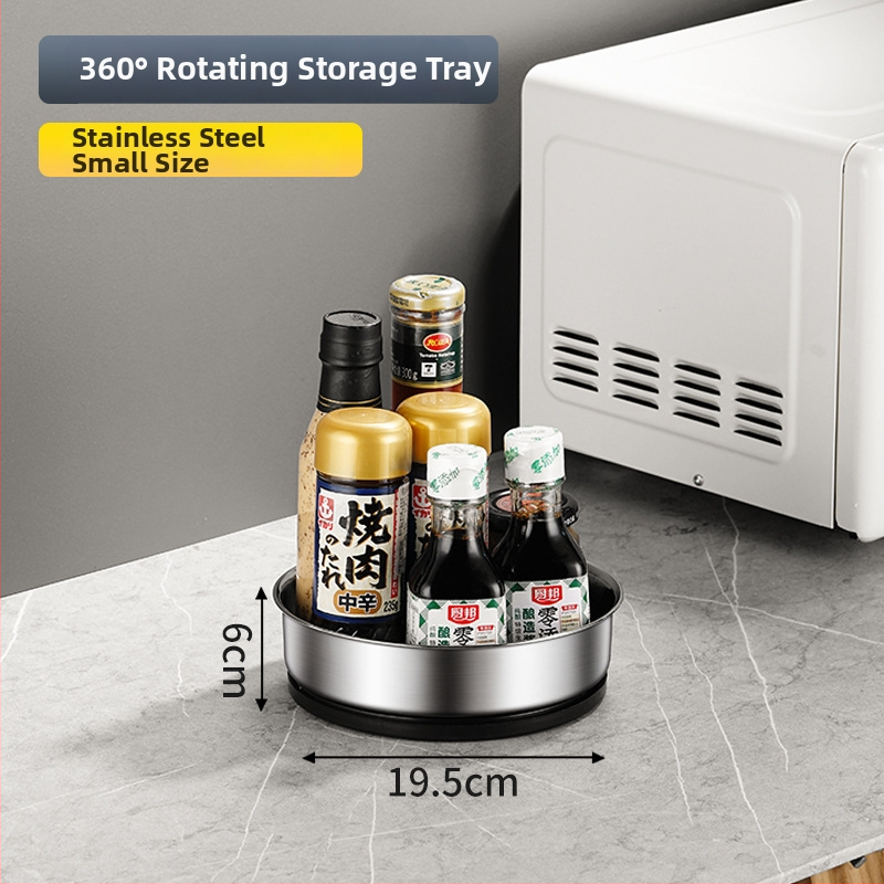 Otočný stojan na korenie z nerezovej ocele na kuchynský pult