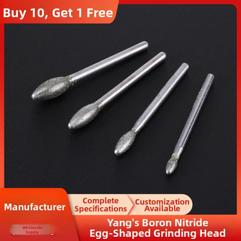 Yang's Cap de șlefuit în formă G pentru sculptură din ceară de albine și chihlimar, cap de șlefuit BN diamant, personalizabil