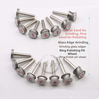 Hlavica brúsenia hrán – Carver, Kruhové koliesko s prstenom, Konkávny dizajn, Elektroplatinovaný karborund