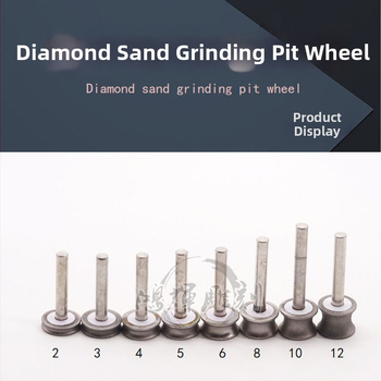 Hlavica brúsenia hrán – Carver, Kruhové koliesko s prstenom, Konkávny dizajn, Elektroplatinovaný karborund