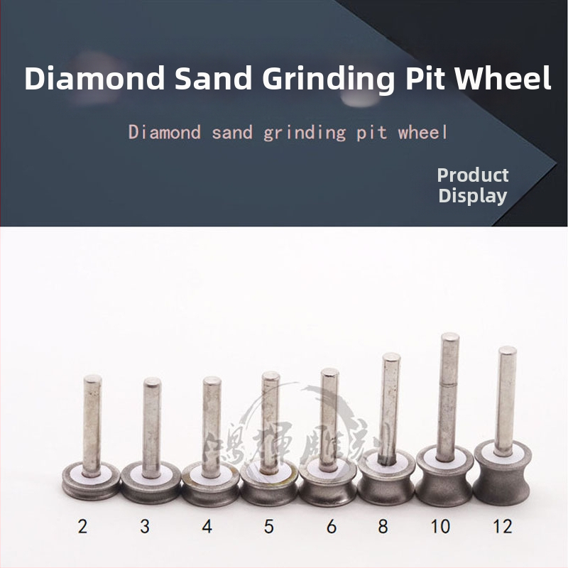 Hlavica brúsenia hrán – Carver, Kruhové koliesko s prstenom, Konkávny dizajn, Elektroplatinovaný karborund