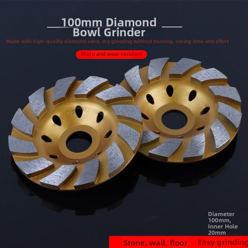 Dijamantni brusni kotač u zdjelastom obliku, promjer 100 mm, veliki segment