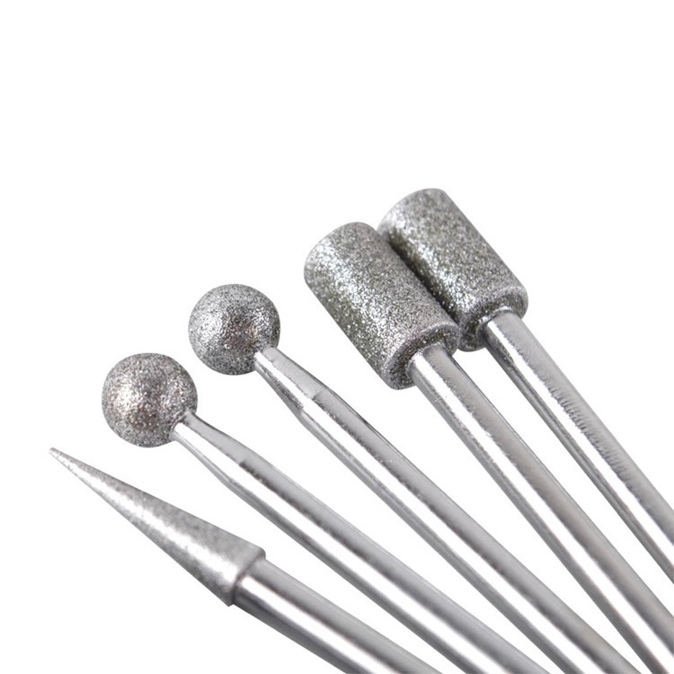 Cap cilindric de șlefuire din diamant; granulație A; pentru prelucrarea jadului, rotunjirea colțurilor și canelarea