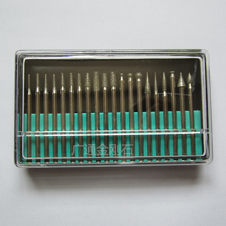 Duofeng DF03 Ațe diamantate electroplătate pentru șlefuire jad, 20 buc., accesorii de șlefuire