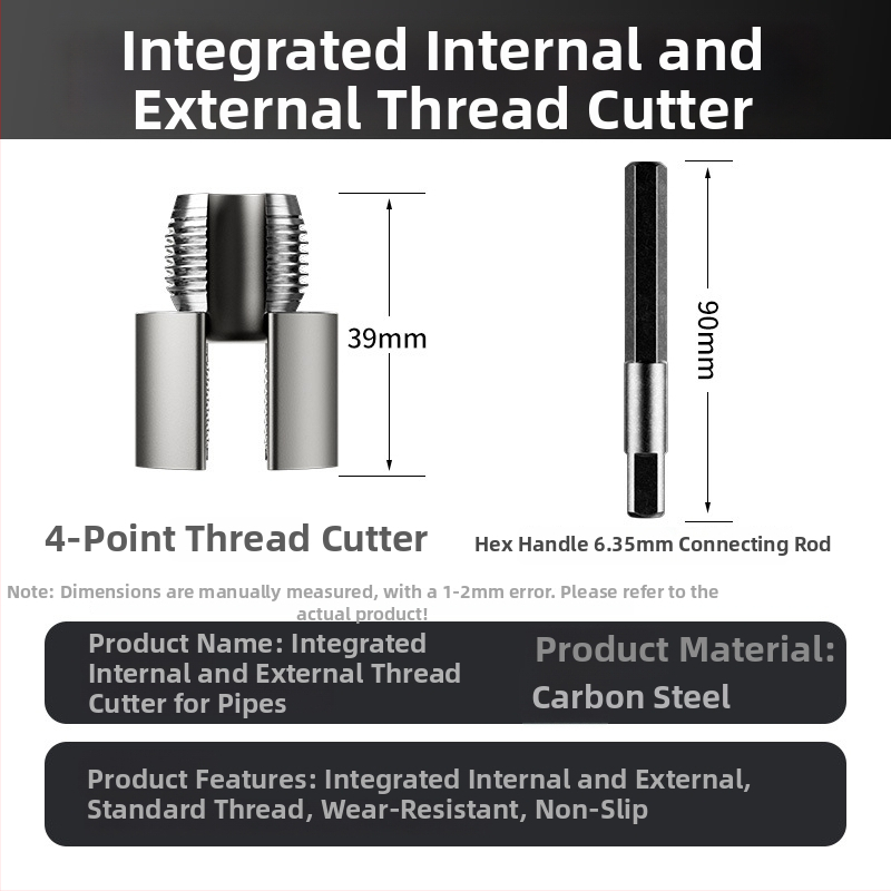 Sada závitovania PPR vodovodných potrubí s vnútorným a vonkajším závitom, integrovaný otvárač závitov, vŕtanie a oprava závitov, 46 bodov