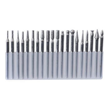 RUITOOL Set 20PC MZ Capete de Șlefuit Diamantate pentru Piatră, Ceramică, Lemn și Metal, cu Prelucrare Personalizată