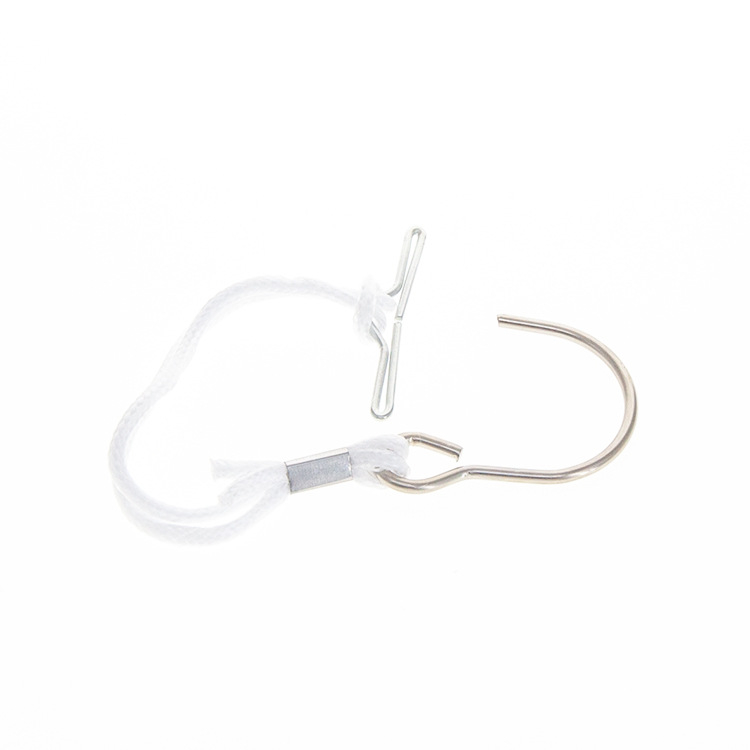 Minta kampó ruházathoz (vasból) – görbült, kötél és húzó kampó variánsokkal, varrógép-kiegészítő