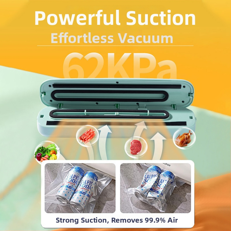 Vakuové baliace zariadenie na potraviny – automatické mokré a suché uzatvorenie, ABS plášť, 90W, 220V, kapacita do 500 ml