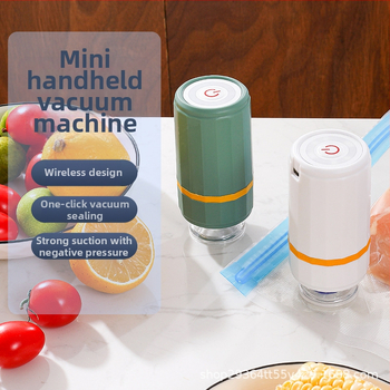 Rukovätný mini vákuový uzatvárač, nabíjateľný, ABS puzdro, kapacita do 500 ml, hmotnosť 200 g, dotykové ovládanie