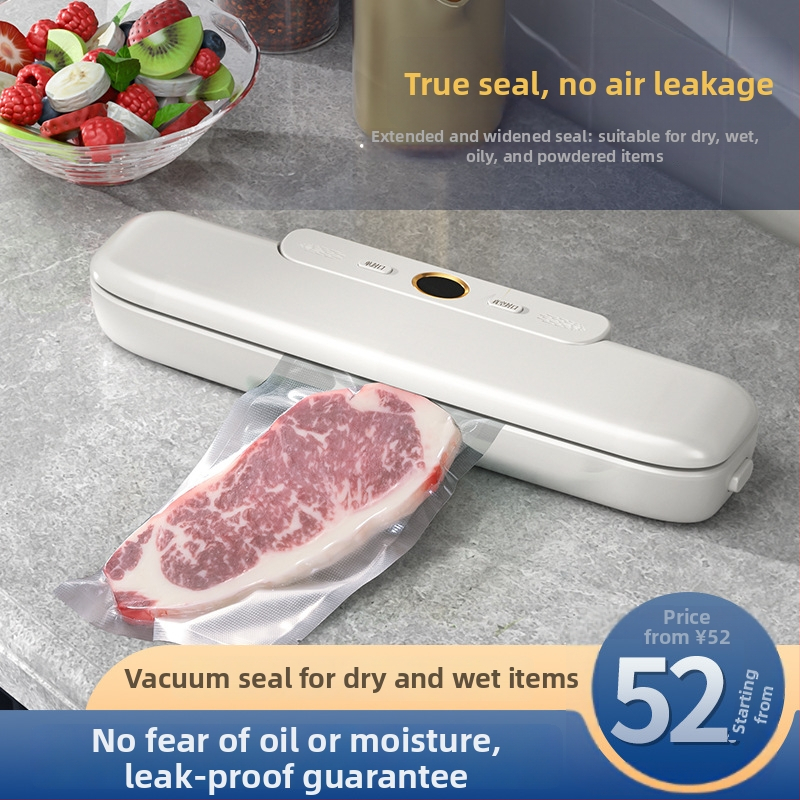 Vakuová balička potravín – kompaktná domáca/komerčná verzia, ABS puzdro, 120W, 220V, kapacita pod 500 ml