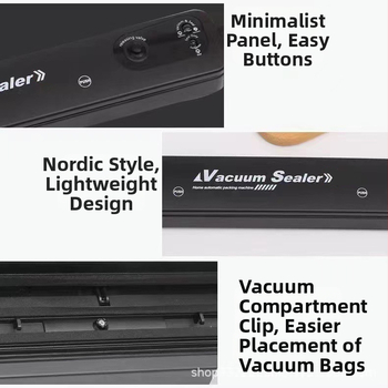 Malá domáca vákuová balička, plne automatická, ABS telo, model MC009, 50W, 220-110V