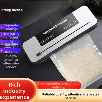 Kuhinjski vakuumski zatvarač - kompaktan, potpuno automatiziran, ABS kućište, vakuumsko izvlačenje i plastično brtvljenje, kapacitet ispod 500 mL