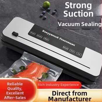 Kuhinjski vakuumski zatvarač - kompaktan, potpuno automatiziran, ABS kućište, vakuumsko izvlačenje i plastično brtvljenje, kapacitet ispod 500 mL