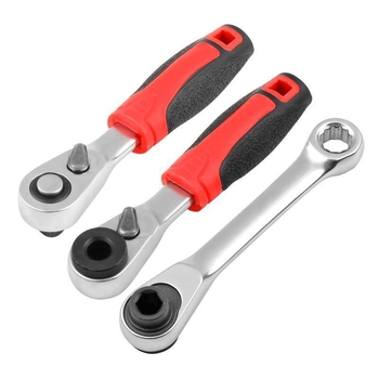 Shimon Mini ratchet socket kulcs mágneses bit-tartóval — Cr-V acél, 1 darab, 60 g, Mini Ratchet sorozat