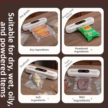 Domáca vákuová balička, automatické uzatváranie, ABS telo, 90W, 110–220V