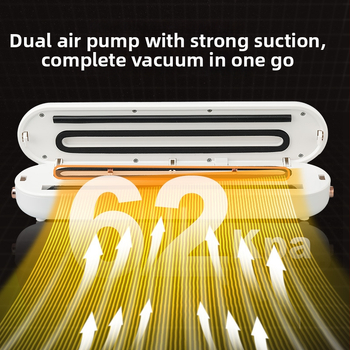 Domáca vákuová balička, automatické uzatváranie, ABS telo, 90W, 110–220V