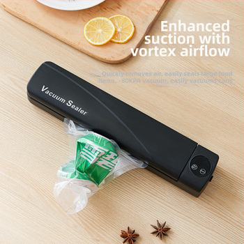 Potravinová vákuová balička, model fkj123, tesnenie