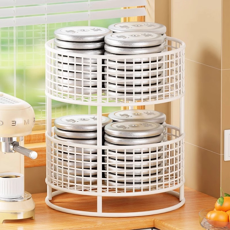 Evesigar multifunkcionális asztali fűszeres polc vas művészeti kivitelben, ghimbir és fokhagyma tárolására, modern minimalista stílus