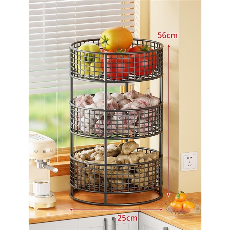 Evesigar multifunkcionális asztali fűszeres polc vas művészeti kivitelben, ghimbir és fokhagyma tárolására, modern minimalista stílus