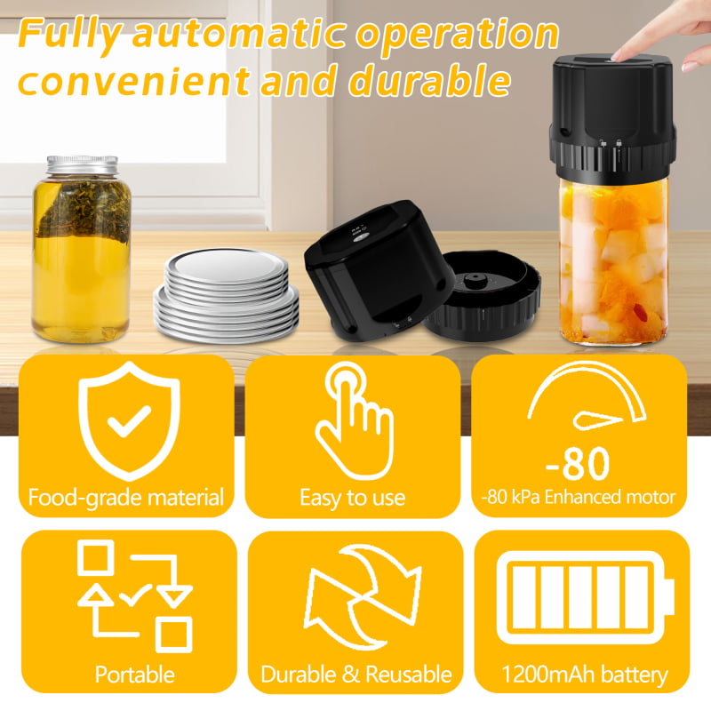 Mason stak vakuumska mašina za zatvaranje – ABS kućište, USB punjenje, 220V, model DYM055, vakuumska pumpa i funkcija očuvanja svježine