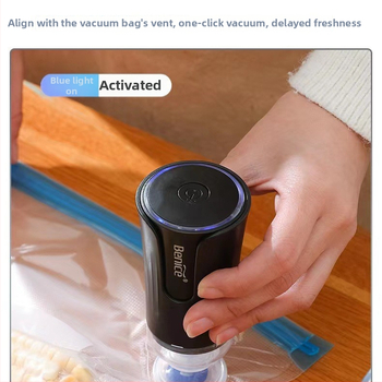 Ručná vákuová pumpa na tesnenie vreciek, model BNS-118, 70W, 5V, ABS telo, 0,2 kg