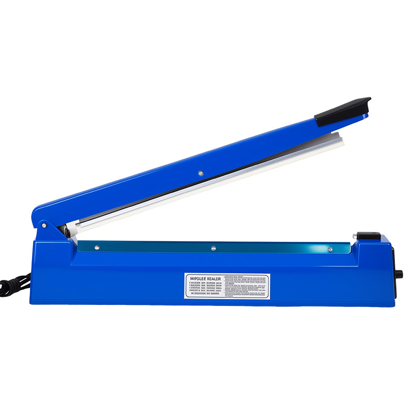 Baoying Machinery Ručni stroj za zatvaranje s plastičnim kućištem tipa 400 za hranu, ručno zatvaranje, bez automatizacije; debljina filma do 20 vodova s jedne strane; raspon temperature 1–8