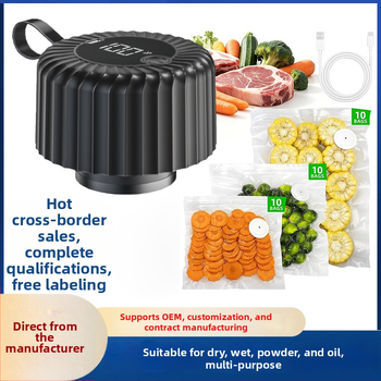 Vákuový zavaľovač pre Mason poháre USB napájanie, ABS púzdro, 5W, 3.7V, kapacita 500–1000 ml