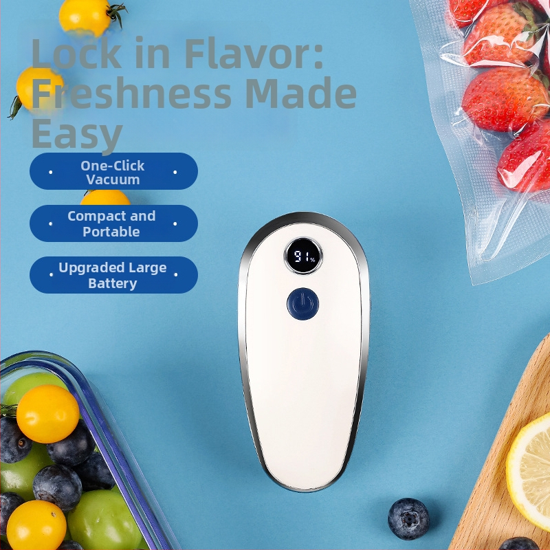 Prenosný mini vákuový zapečovač potravín JLB-K16, 3,7V, 3W