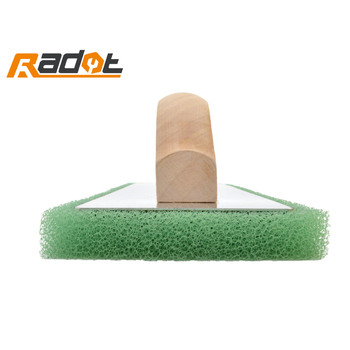 Paletă plată pentru tencuială cu mâner din lemn și bază din aluminiu - Rui duo Te