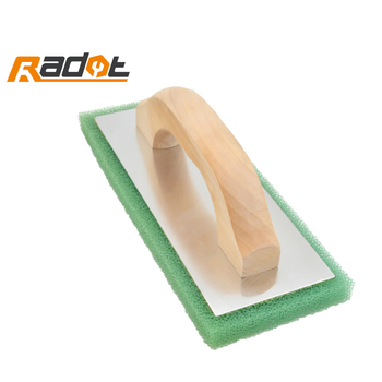 Paletă plată pentru tencuială cu mâner din lemn și bază din aluminiu - Rui duo Te