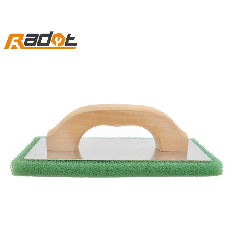 Paletă plată pentru tencuială cu mâner din lemn și bază din aluminiu - Rui duo Te