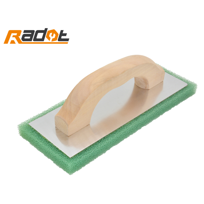 Paletă plată pentru tencuială cu mâner din lemn și bază din aluminiu - Rui duo Te