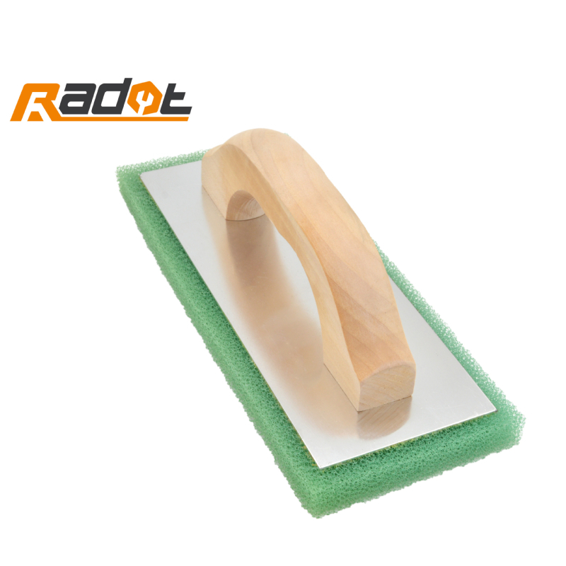 Paletă plată pentru tencuială cu mâner din lemn și bază din aluminiu - Rui duo Te