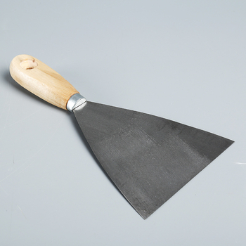 Cuțit de tencuială Jin Tao, mâner din lemn, lamă din oțel 45#, seria Blade, pentru tencuirea pereților