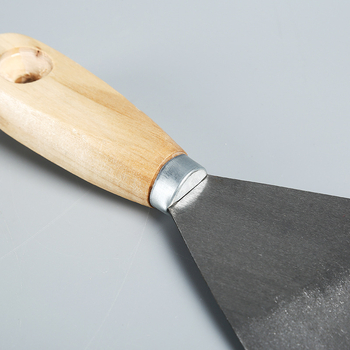 Cuțit de tencuială Jin Tao, mâner din lemn, lamă din oțel 45#, seria Blade, pentru tencuirea pereților