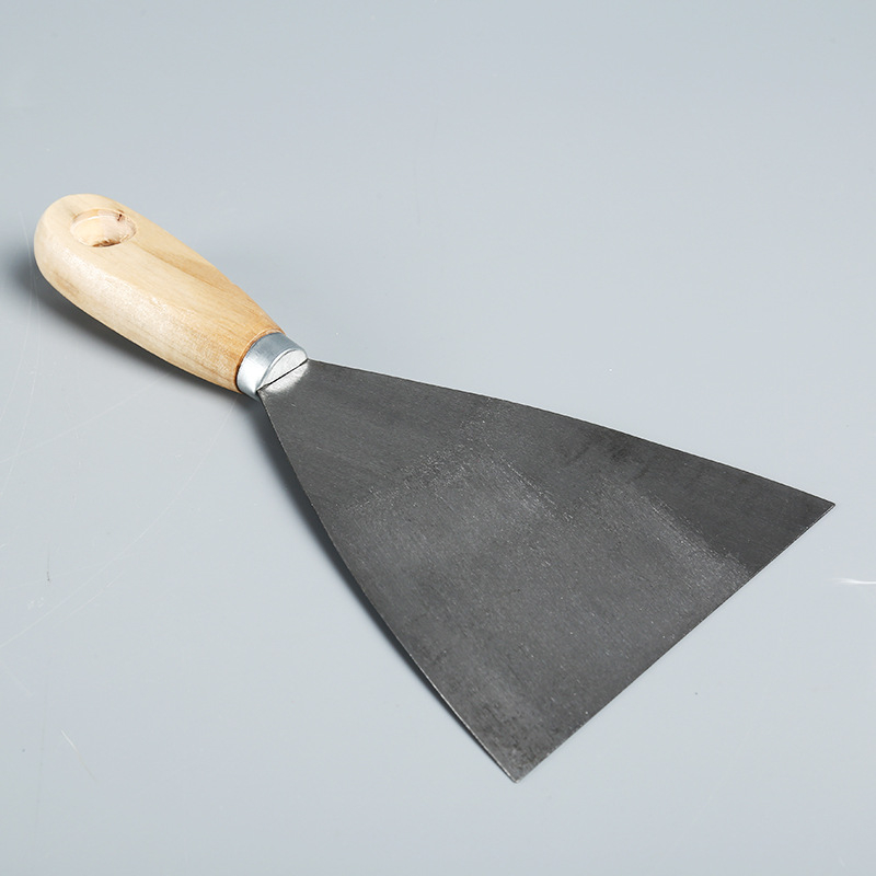Cuțit de tencuială Jin Tao, mâner din lemn, lamă din oțel 45#, seria Blade, pentru tencuirea pereților