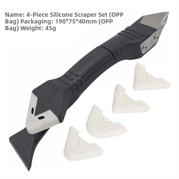 Višenamjenski silikon scraper za ljepilo i šavove – 3-in-1 alat