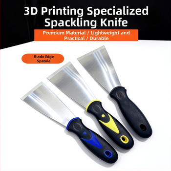 Cuțit șpaclu din oțel inoxidabil, lamă îngroșată și mâner din plastic, set de unelte pentru imprimare 3D