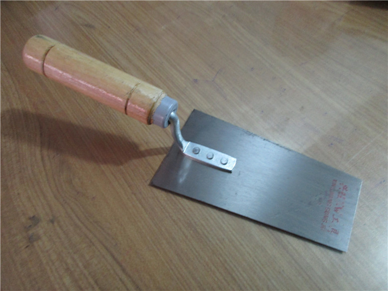 Lopată pentru montarea plăcilor de podea, lamă 65Mn, mâner din lemn, Hongfeng