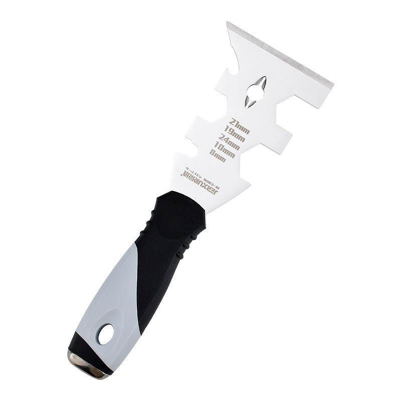 Cuțit de chit din oțel inoxidabil, spatulă multifuncțională groasă pentru umplerea chitului și tencuială, marca JERXUN