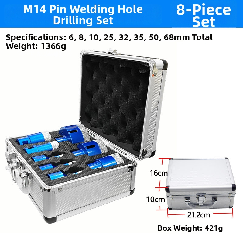 Wonderful Diamond M14 Brazed Diamond Set za bušenje rupa u pločicama i kamenu, Šifra 9527