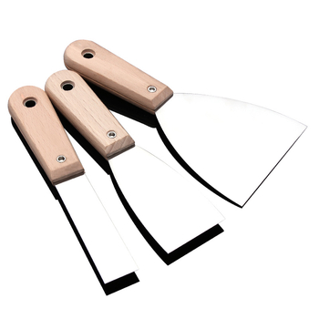 Špachtla za malter s nehrđajućim čelikom, drvena ili plastična drška, Serija: Putty Knife