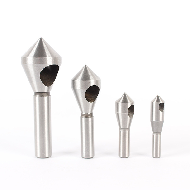 4-dijelni set alata za zaobljivanje rubova, jednostrani, 90° countersink bitovi, HSS s kobaltom, titan premaz