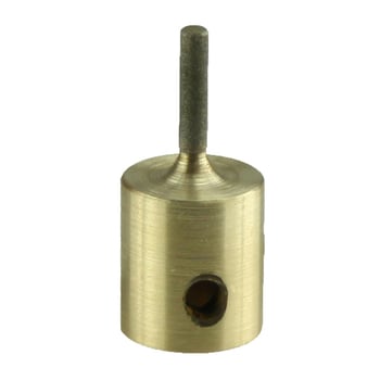 MCB18 Διαμαντό-χαλκός standard Τροχός Γυαλίσματος με Κεφαλή Γύαλισμα, Ηλεκτροπλατινωμένο, Σύνδεση με κράμα μετάλλων, Βάρος 31, Για βαθιά επεξεργασία γυαλιού