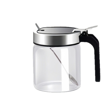 Stakleni set posuda za začine za kuhinju sa žlicom i kutijom za pohranu – za čvrste začine, Quality marka