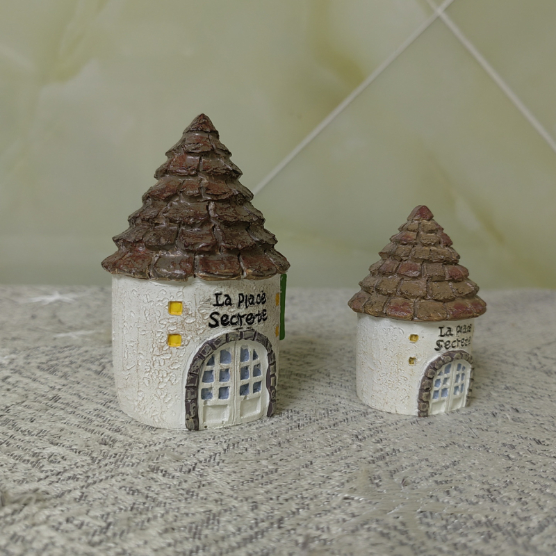 Kreativna mini kućica od smole za vanjsku baštu u japanskom stilu