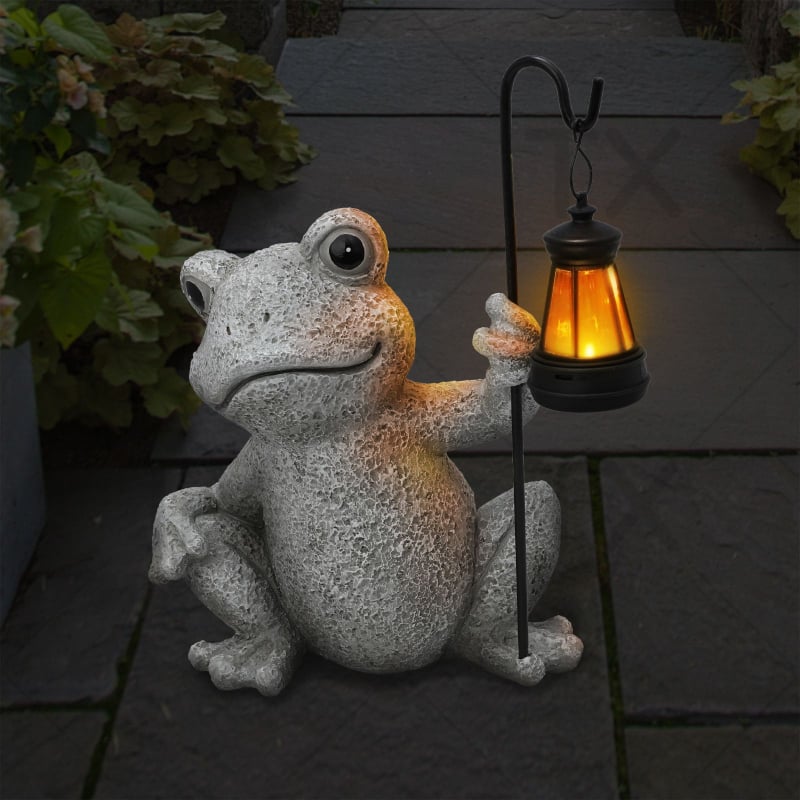 Žabja lampa od smole, country stil, dekor u obliku životinje